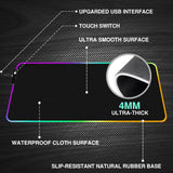 NNEDSZ LED Gaming Mouse Pad Large RGB Extended Mousepad Keyboard Desk Anti-slip Mat
