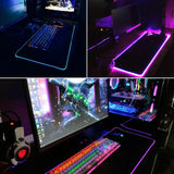 NNEDSZ LED Gaming Mouse Pad Large RGB Extended Mousepad Keyboard Desk Anti-slip Mat
