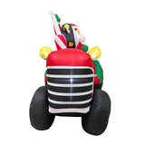 NNEDSZ Radiant Christmas Lights Tractor Penguin Gift Xmas Inflatable Santa 1.8m Height