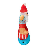 NNEDSZ 1.8m Inflatable Surfing Santa with LED Lights for Christmas Beach Decor