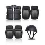NNEDSZ Scooter Protective Gear with Knee Elbow Pads Wrist Guards Helmet for Kids/Teens/Adult Small