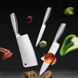 NNEDSZ Stainless Steel 8PC Kitchen Chef Knife Block Set Knives Scissor Sharpener AU