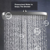 NNEDSZ GeoS27 Luxury Shower System Hot Cold Mixer Shower Set Bathroom Thermostatic SPA Rainfall Bath Tap Bathtub Wall Mount LED Digital Faucet