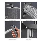 NNEDSZ GeoS27 Luxury Shower System Hot Cold Mixer Shower Set Bathroom Thermostatic SPA Rainfall Bath Tap Bathtub Wall Mount LED Digital Faucet