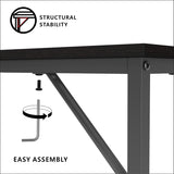 NNEDSZ Computer Table Desk Book Storage Student Study Home Office Workstation Vintage Oak Finish