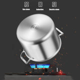 NNEDSZ 316 Stainless Steel 2.5mm Thick Soup Pot 28cm Inner Diameter Healthy Cooking