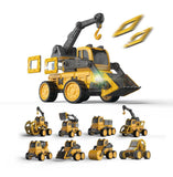 NNEDSZ DanBaoLe Programming Magnetic Truck DIY Assembly Remote Control Eneineering Vehicle Christmas Gift