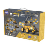 NNEDSZ DanBaoLe Programming Magnetic Truck DIY Assembly Remote Control Eneineering Vehicle Christmas Gift