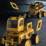 NNEDSZ DanBaoLe Magnetic Truck DIY Assembly Eneineering Vehicle with Music Lights Christmas Gift