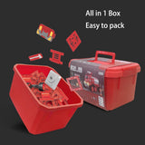 NNEDSZ DanBaoLe Magnetic Fire Truck DIY Assembly Eneineering Vehicle with Music Lights Red Christmas Gift