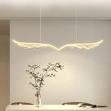 NNEDSZ BAMDECOR Wing-Shaped LED Ceiling Light 3-Color Changeable Stepless Dimming High Light Transmission Board Modern Lighting Fixture