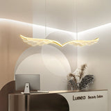 NNEDSZ BAMDECOR Wing-Shaped LED Ceiling Light 3-Color Changeable Stepless Dimming High Light Transmission Board Modern Lighting Fixture