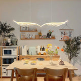 NNEDSZ BAMDECOR Wing-Shaped LED Ceiling Light 3-Color Changeable Stepless Dimming High Light Transmission Board Modern Lighting Fixture