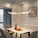 NNEDSZ BAMDECOR Wing-Shaped LED Ceiling Light 3-Color Changeable Stepless Dimming High Light Transmission Board Modern Lighting Fixture