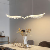 NNEDSZ BAMDECOR 150cm Wing-Shaped LED Ceiling Light 3-Color Changeable Stepless Dimming High Light Transmission Board Modern Lighting Fixture