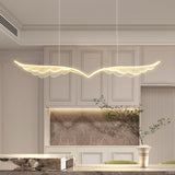 NNEDSZ BAMDECOR 150cm Wing-Shaped LED Ceiling Light 3-Color Changeable Stepless Dimming High Light Transmission Board Modern Lighting Fixture