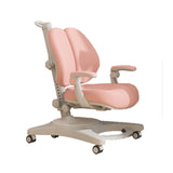 NNEDSZ Solid Rubber Wood Height Adjustable Children Kids Ergonomic Pink Study Desk Chair 120cm AU