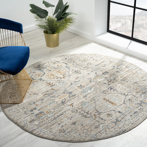 NNEDSZ Aubre Contemporary Area Rug - Taupe - 190x190