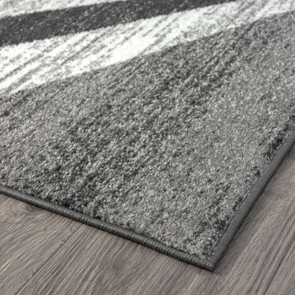 NNEDSZ Adore Geometric Textural Rug - Grey - 200x290