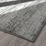 NNEDSZ Adore Geometric Textural Rug - Grey - 80x300
