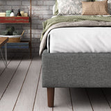 NNEDSZ Bed Frame Mattress Foundation (Dark Grey) – Double