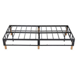 NNEDSZ Metal Bed Frame Mattress Foundation Blue – Queen