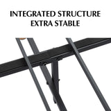 NNEDSZ Metal Bedframe Mattress Foundation (Dark Grey) – Double