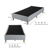 NNEDSZ Metal Bedframe Mattress Foundation (Dark Grey) – King