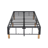 NNEDSZ Metal Bedframe Mattress Foundation (Dark Grey) – Single