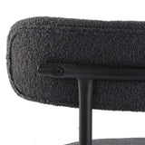 NNEDSZ Charcoal Chic Boucle Elsa Dining Chairs