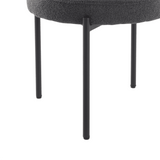 NNEDSZ Charcoal Chic Boucle Elsa Dining Chairs