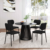 NNEDSZ Charcoal Charm Armless Dining Chair Duo