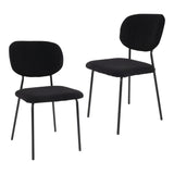 NNEDSZ Charcoal Charm Armless Dining Chair Duo