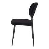 NNEDSZ Charcoal Charm Armless Dining Chair Duo