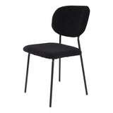 NNEDSZ Charcoal Charm Armless Dining Chair Duo