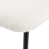 NNEDSZ White Whisper Teddy Fabric Dining Duo