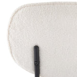 NNEDSZ White Whisper Teddy Fabric Dining Duo