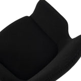 NNEDSZ Charcoal Embrace Boucle &#8211; teddy Sherpa Fabric Armchair Set