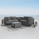NNEDSZ 6PCS Outdoor Modular Lounge Sofa Coogee-Grey