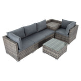 NNEDSZ 6PCS Outdoor Modular Lounge Sofa Coogee-Grey