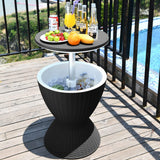 NNEDSZ Garden Ice Cooler Table (Black)