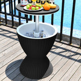 NNEDSZ Garden Ice Cooler Table (Black)