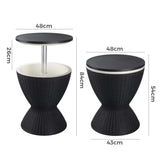 NNEDSZ Garden Ice Cooler Table (Black)
