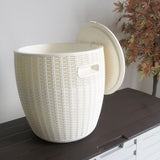 NNEDSZ White Outdoor Bar Stool with Storage