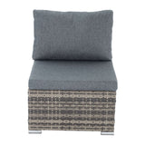 NNEDSZ Grey Armless Outdoor Sofa Set