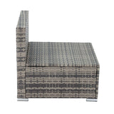 NNEDSZ Grey Armless Outdoor Sofa Set