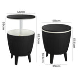 NNEDSZ Black Ice Bucket Table