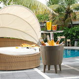 NNEDSZ Taupe Cooler Table