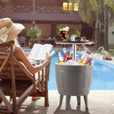 NNEDSZ Taupe Cooler Table