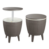 NNEDSZ Taupe Cooler Table